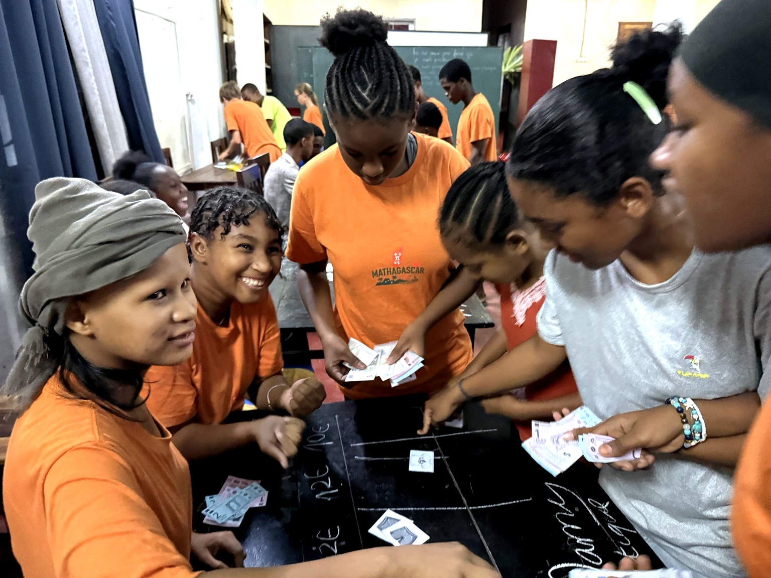 Students working together